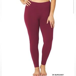 PLUS PREMIUM COTTON WIDE WAISTBAND LEGGINGS